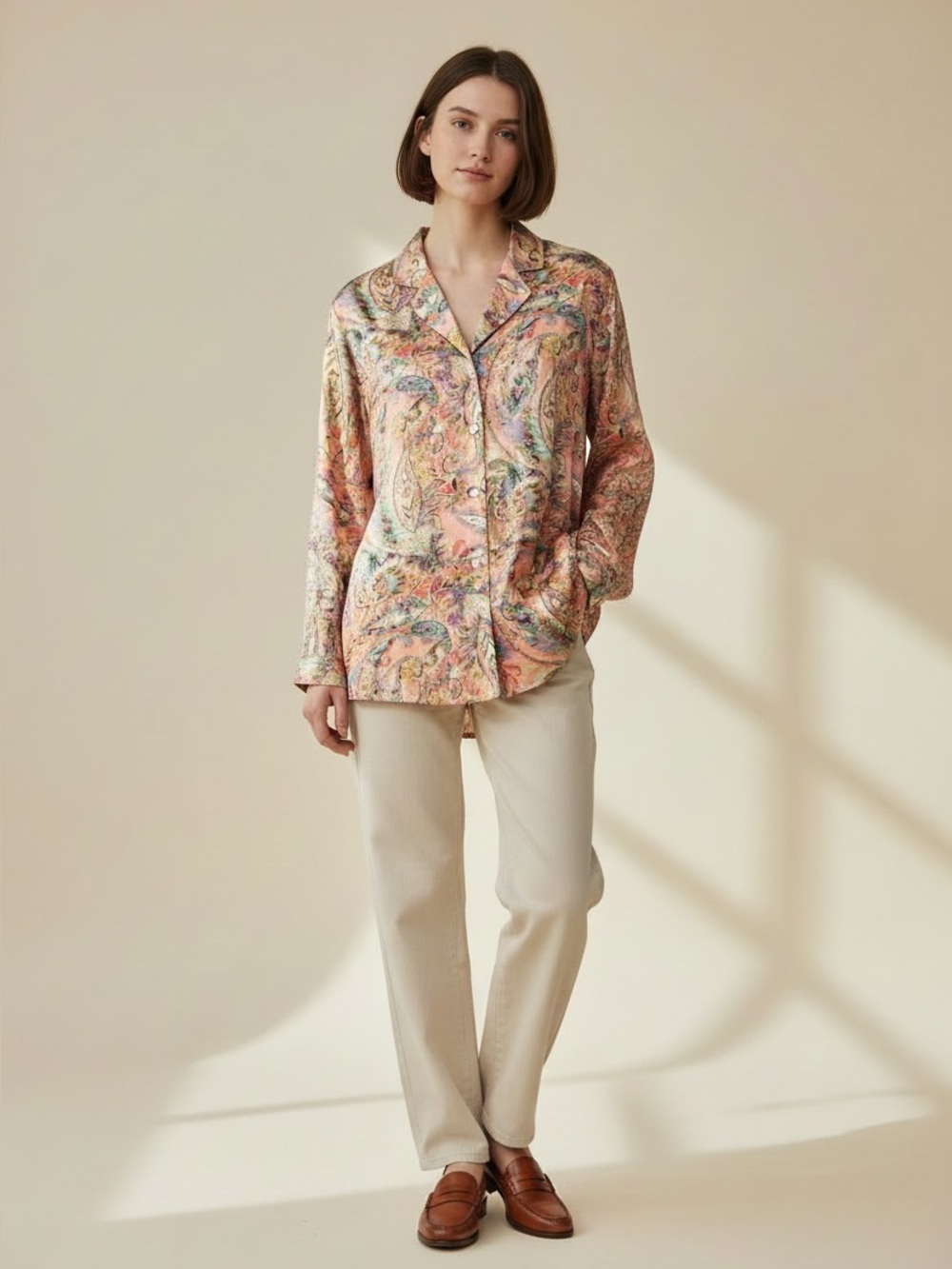 Soft Surroundings Multicolor Paisley Tunic
